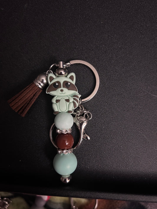Raccoon keychain
