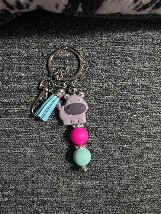 Hippo keychain
